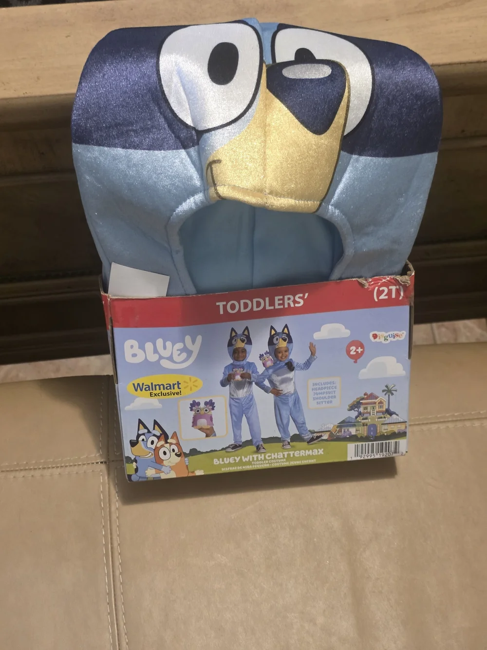 Bluey Toddlers' Blue Costume with Headpiece - Walmart Exclusive